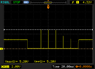 Ansicht auf Oszilloskop, automatisches auswählen von R1