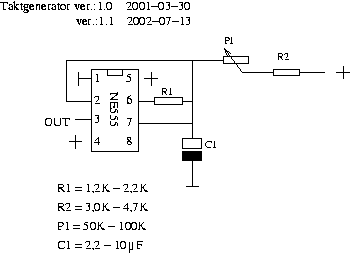 Schaltplan eines Taktgenerators